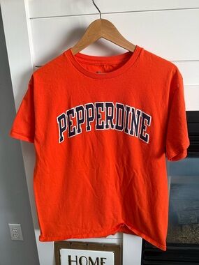 Pepperdine university champion Orange & black Graphic Tee size Large
